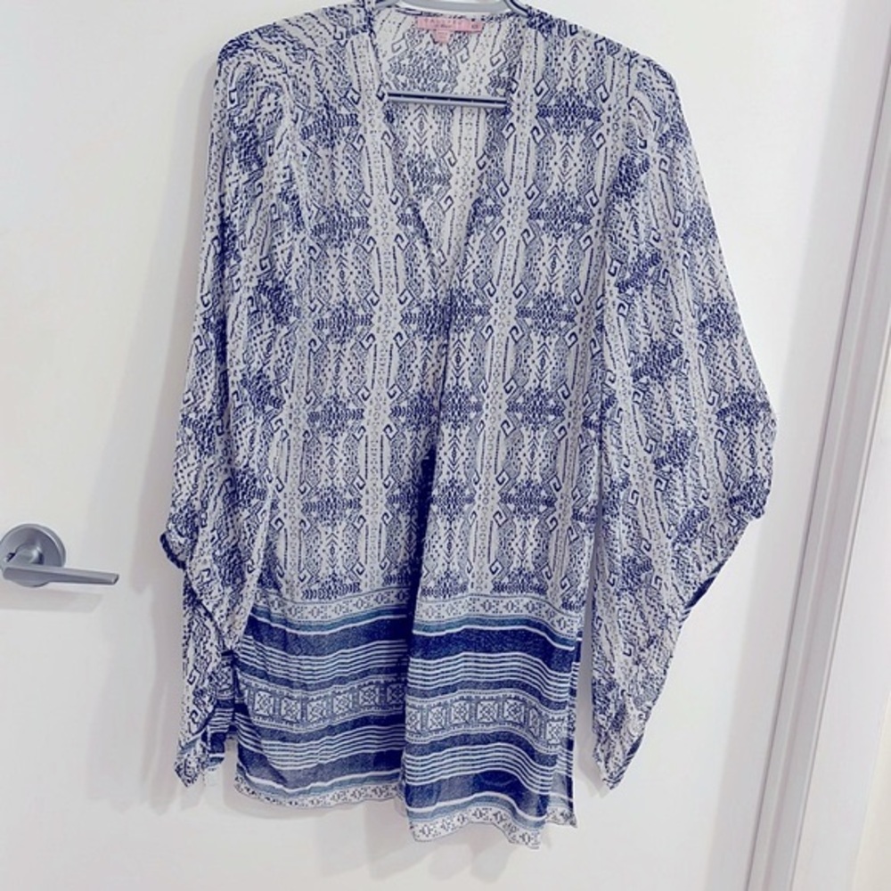 Calypso St. Barth 100% Silk Top 38” long